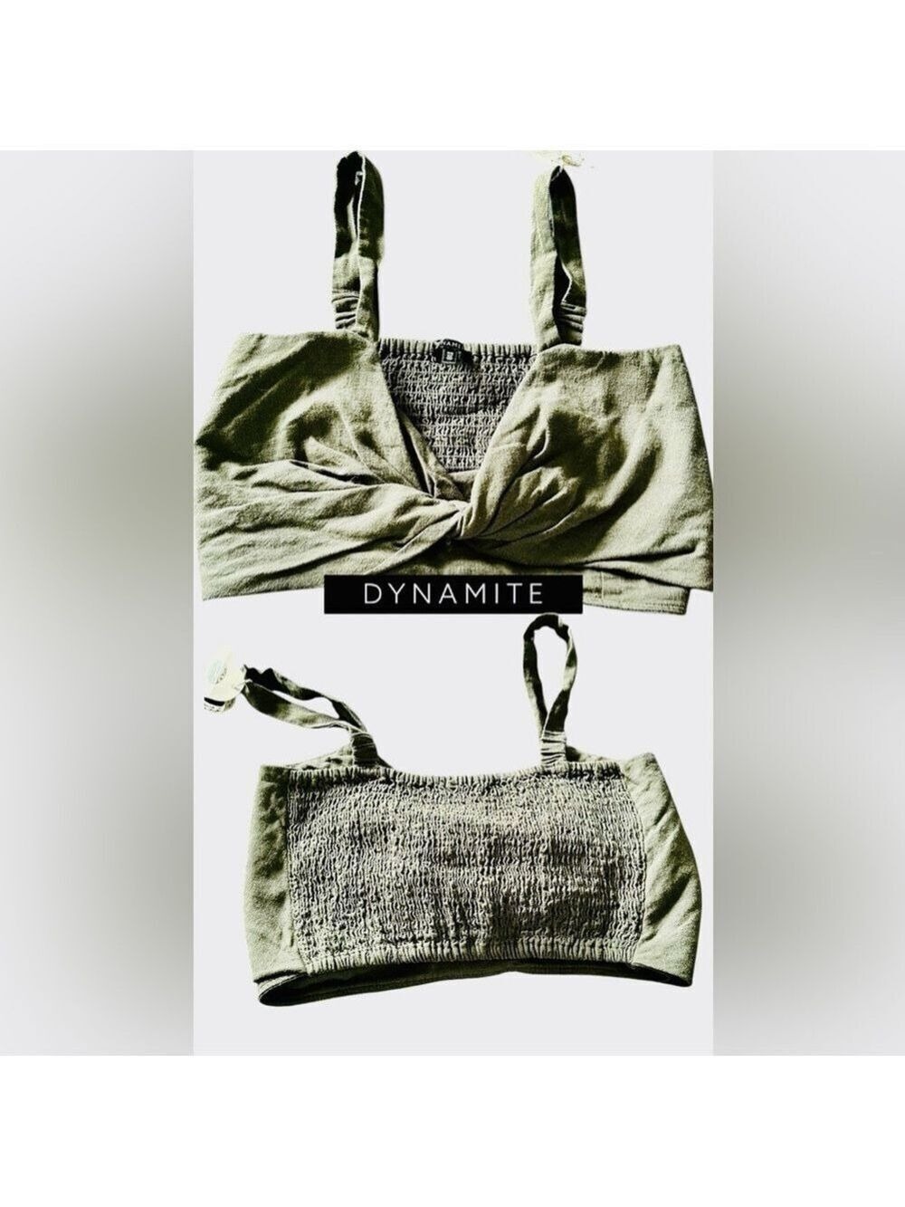 DYNAMITE crop/Bralette Linen Blend
US S